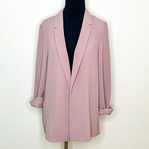 TOPSHOP Purple Pink Open Jersey Blazer Jacket Sz US 6 Small EUC